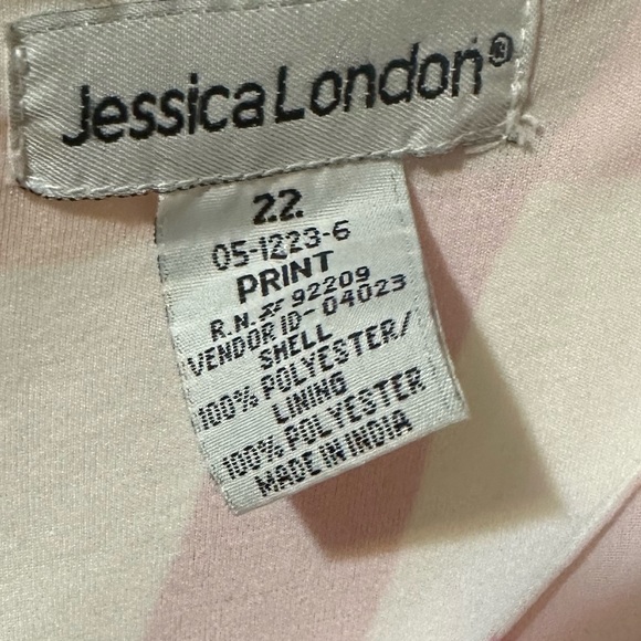 JESSICA LONDON pink sleeveless full skirt maxi dress size 22 - Picture 7 of 9